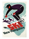 Ski New Hampshire - Retro Skier