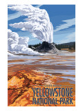 Buy Castle Geyser - Yellowstone National Park at AllPosters.com
