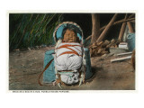 Buy Pueblo Indian Baby Snug as a Bug in a Rug in his Papoose at AllPosters.com