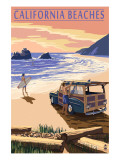 Buy California Beaches - Woody on Beach at AllPosters.com