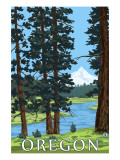 Mt. Hood and River - Oregon Scene