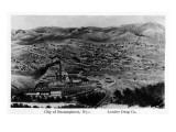 Encampment, Wyoming - Aerial View of Town