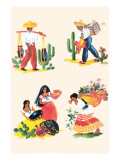 Four Scenes of Life In Mexico