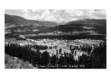 Dillon, Colorado - Panoramic View of Town from Lake Hill