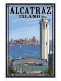 Buy Alcatraz Island and City - San Francisco, CA at AllPosters.com