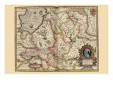Map of Transylvania, Roumania
