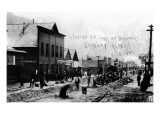 Skagway, Alaska - Laying Railroad Track on Broadway