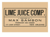Buy Lime Juice Comp. at AllPosters.com