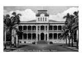 Buy Honolulu, Hawaii - Iolani Palace, Capitol Building at AllPosters.com