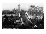 Los Angeles, California - Aerial View of Wilshire Boulevard