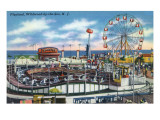 Buy Wildwood-by-the-Sea, New Jersey - View of Playland Amusement Park at AllPosters.com