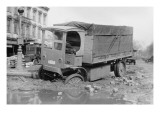 Railway Express Truck Muddle In Ditch
