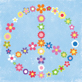 Buy Peace Flowers I at AllPosters.com