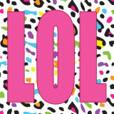 LOL Leopard Art Print