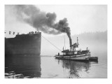 Tugboat Elf Hauling the Pansa Through the Thea Foss Waterway