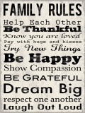 Family Rules Art Print