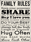 Family Rules Kunstdruck