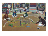 Navajo Yebashi Ceremony, Whirling Log Sand Painting