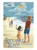 Rockaway Beach, Oregon - Kite Flyers