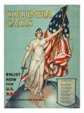 Buy "Columbia Calls: Enlist Now For the U.S. Army", 1916 at AllPosters.com