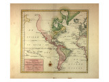 Buy Nieuwe Kaart Van Het Weftelykste Deel Der Weereld...Naar Westindie, 1754 at AllPosters.com