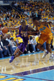 Los Angeles Lakers v New Orleans Hornets, New Orleans, LA - APRIL 22: Kobe Bryant and Trevor Ariza