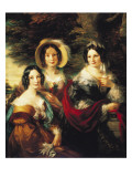 Buy Portrait of Frances, Charlotte and Catherine Voules at AllPosters.com