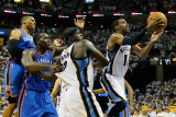 Oklahoma City Thunder v Memphis Grizzlies - Game Six, Memphis, TN - MAY 13: Russell Westbrook, Kend