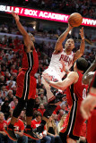 Miami Heat v Chicago Bulls - Game Two, Chicago, IL - MAY 18: Derrick Rose, Mike Bibby and Dwyane Wa
