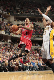 Chicago Bulls v Indiana Pacers - Game Three, Indianapolis, IN - APRIL 21: Derrick Rose and Danny Gr