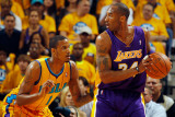 Los Angeles Lakers v New Orleans Hornets - Game Three, New Orleans, LA - APRIL 22: Kobe Bryant and 