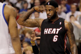 Miami Heat v Philadelphia 76ers - Game Three, Philadelphia, PA - APRIL 21: LeBron James