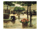 A Flower Seller Near the Louvre