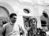 Edith Piaf with Jacques Pills in Cannes, France, married 1952 to 1956