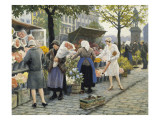 Buy Flower Market at Hojbro Plads at AllPosters.com