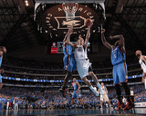 Oklahoma City Thunder v Dallas Mavericks - Game Two, Dallas, TX - MAY 19: Dirk Nowitzki, Serge Ibak