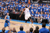 Dallas Mavericks v Oklahoma City Thunder - Game Three, Oklahoma City, OK - MAY 21: James Harden and
