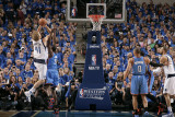 Oklahoma City Thunder v Dallas Mavericks - Game Two, Dallas, TX - MAY 19: Dirk Nowitzki and Serge I