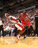 Chicago Bulls v Miami Heat - Game Three, Miami, FL - MAY 22: Luol Deng, LeBron James