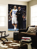 Buy Cleveland Cavaliers v New Orleans Hornets: Peja Stojakovic and Byron Scott at AllPosters.com