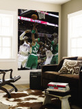 Boston Celtics v Charlotte Bobcats: Paul Pierce, Kevin Garnett and Gerald Wallace