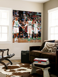 Miami Heat v Boston Celtics - Game Four, Boston, MA - MAY 9: Ray Allen, Paul Pierce and Kevin Garne
