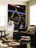 Buy Denver Nuggets v Charlotte Bobcats: Nene and Boris Diaw at AllPosters.com