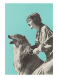Lady with Camera and Collie