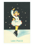 Buy Little Girl Ice Skater in Lake Placid, New York at AllPosters.com