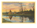 Sunrise on the Reservation, Tepees