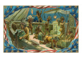 Buy Illustration of Boston Tea Party at AllPosters.com