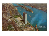 Aerial View, United Nations Building, New York City