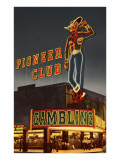 Neon, Pioneer Club, Las Vegas, Nevada Giclee Print