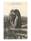 Gargoyle on Notre Dame, Paris Giclee Print
